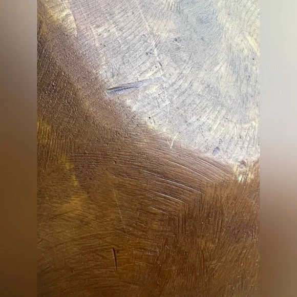 24HR‼️1800s Antique Americana Primitive Heavy Hand Carved Dough Bowl - Picture 8 of 12